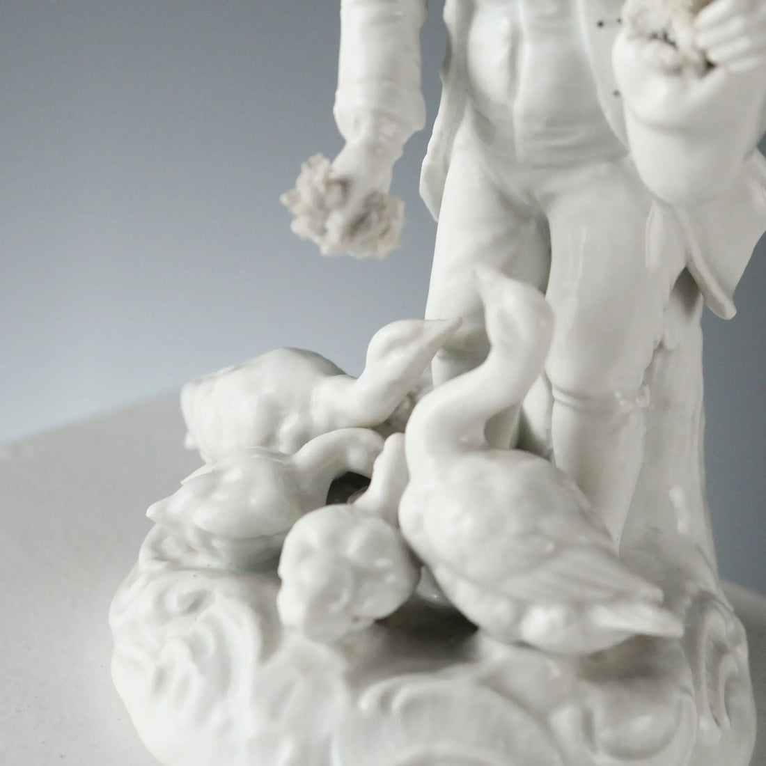 Antique Figurine White Porcelain of Dresda Germany XX Century