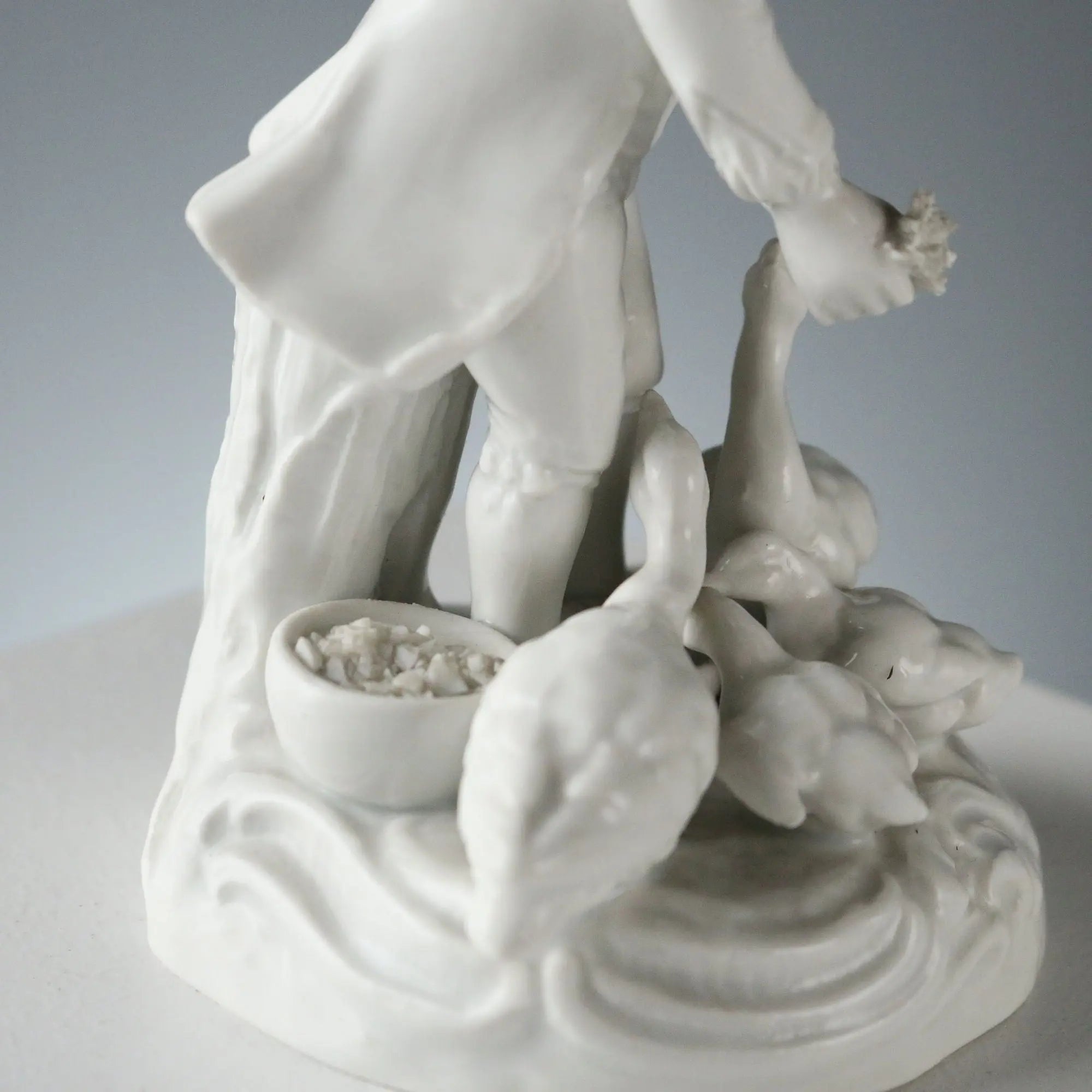Antique Figurine White Porcelain of Dresda Germany XX Century