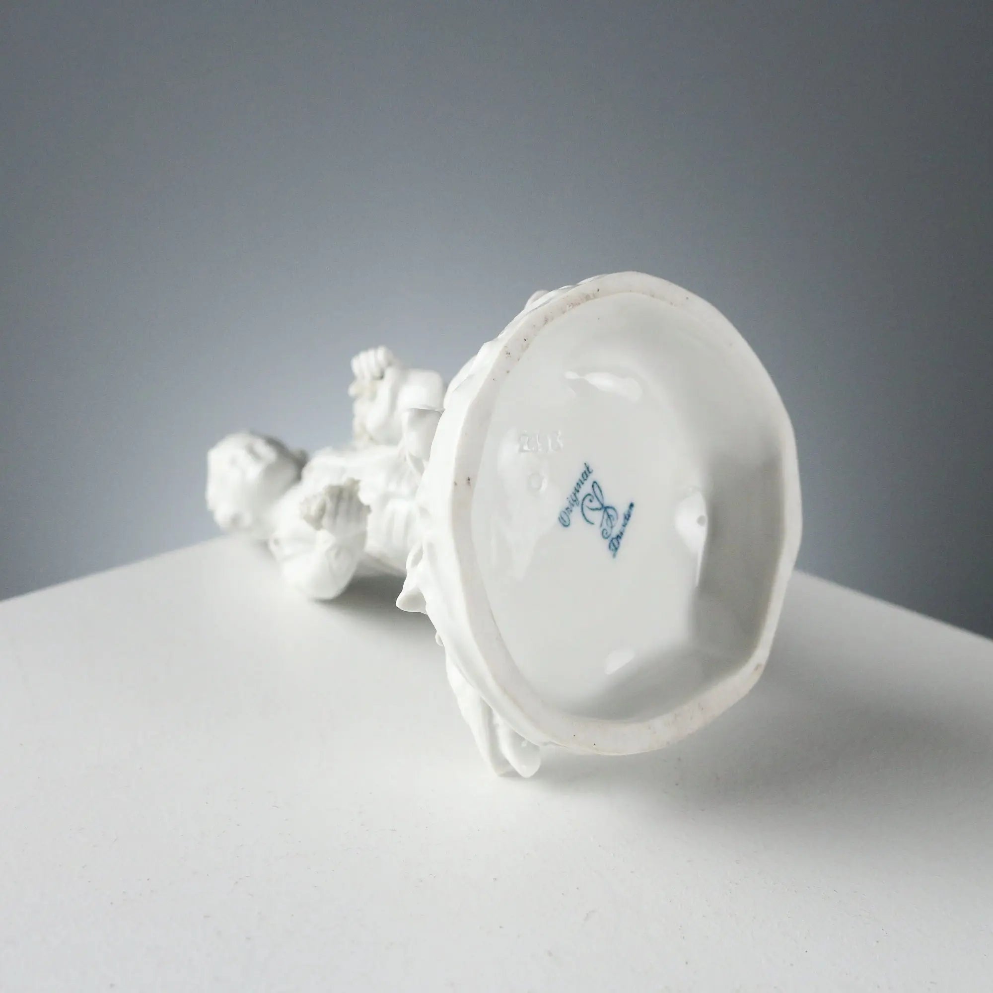 Antique Figurine White Porcelain of Dresda Germany XX Century