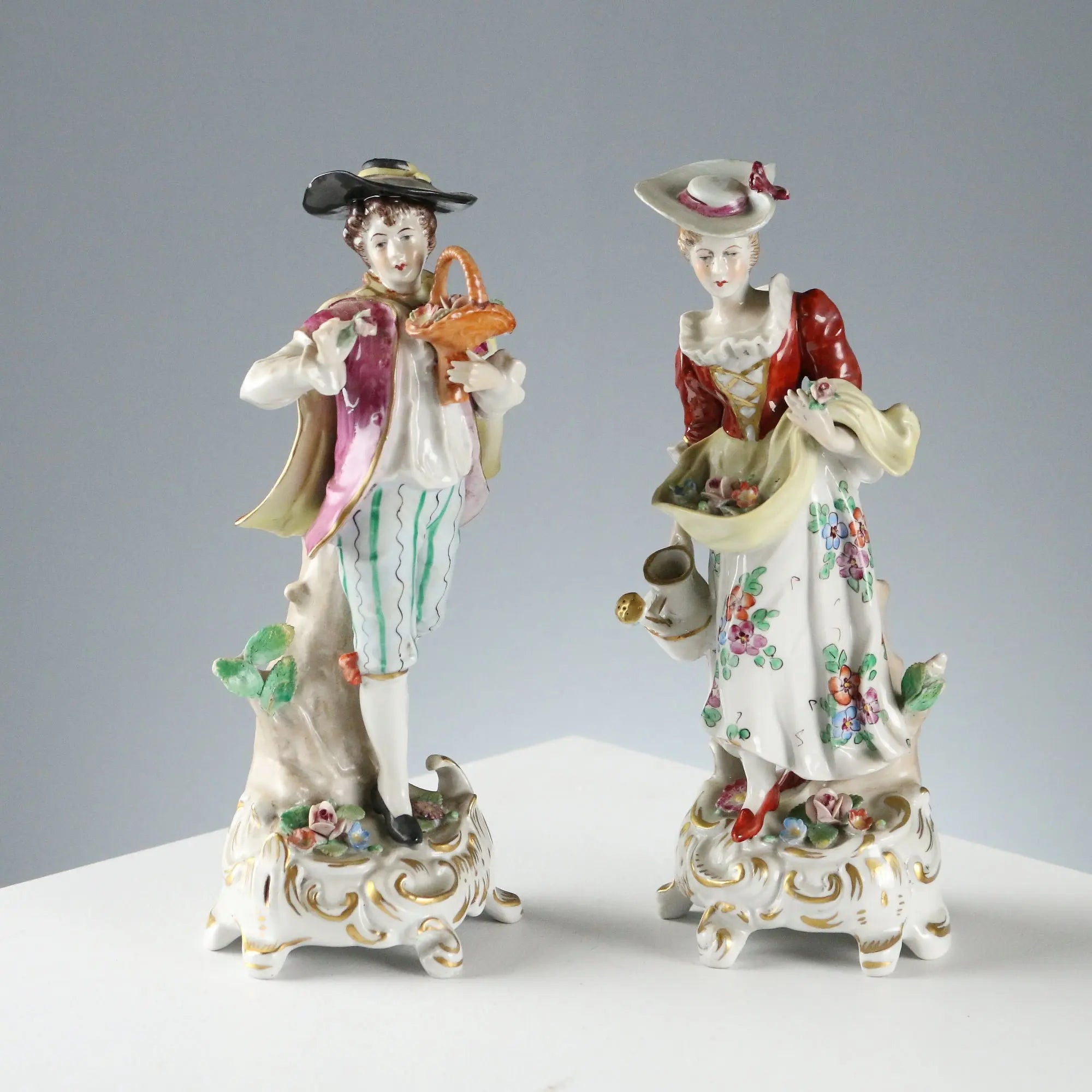 Antique Rudolstadt Figurines Porcelain Germany XX Century