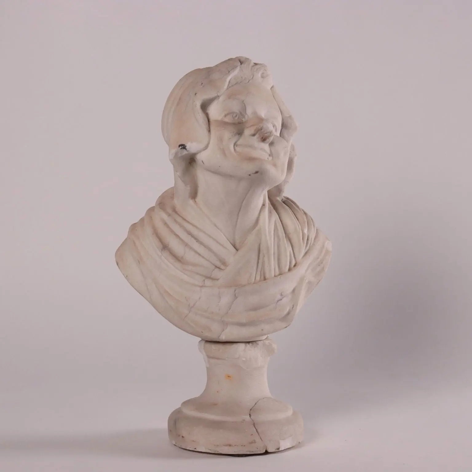 Antique Bust of Elderly Woman Marble Padua Italy XVIII Century - Padua Second Half XVIII Century | Antiques | Fancy Goods
