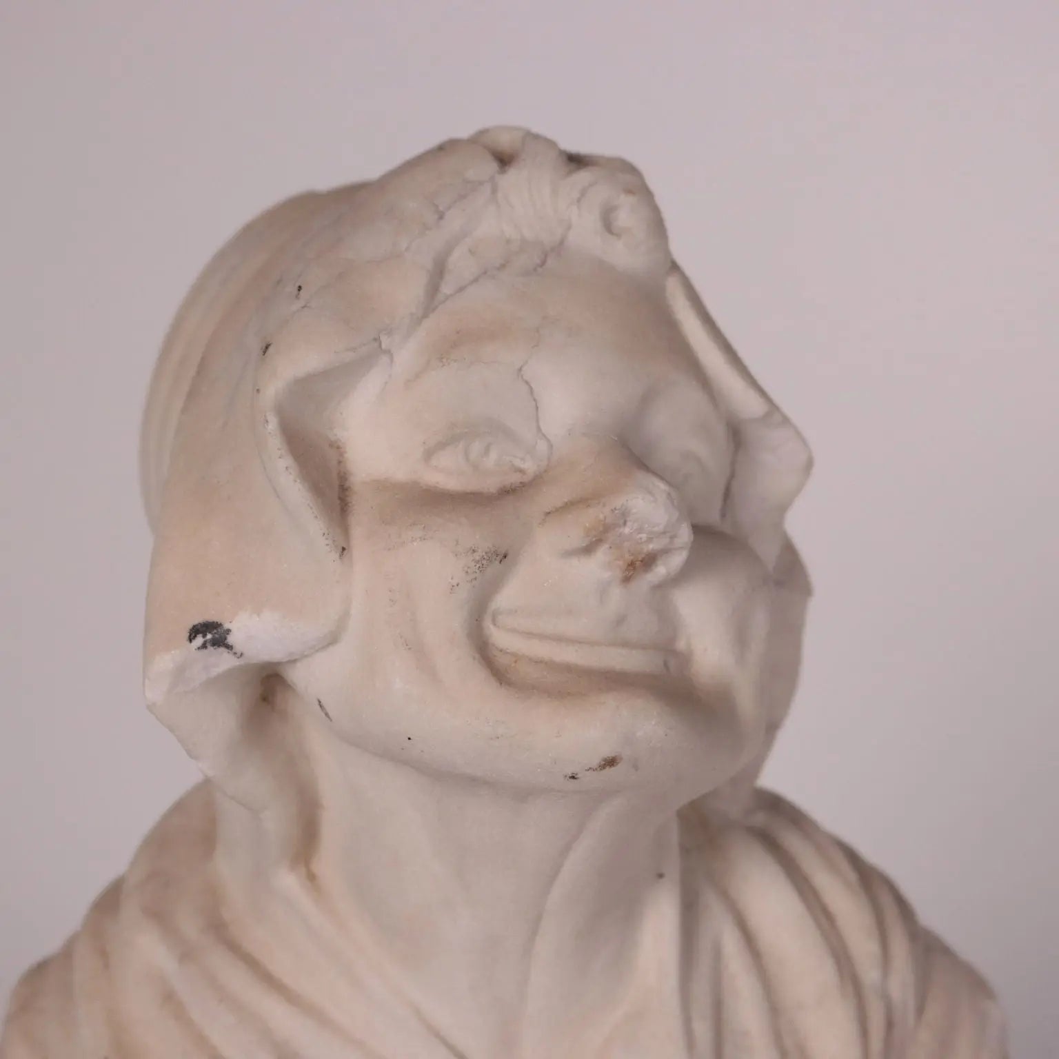 Antique Bust of Elderly Woman Marble Padua Italy XVIII Century - Padua Second Half XVIII Century | Antiques | Fancy Goods