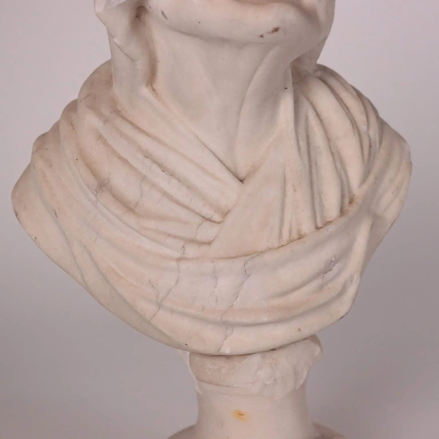 Antique Bust of Elderly Woman Marble Padua Italy XVIII Century - Padua Second Half XVIII Century | Antiques | Fancy Goods