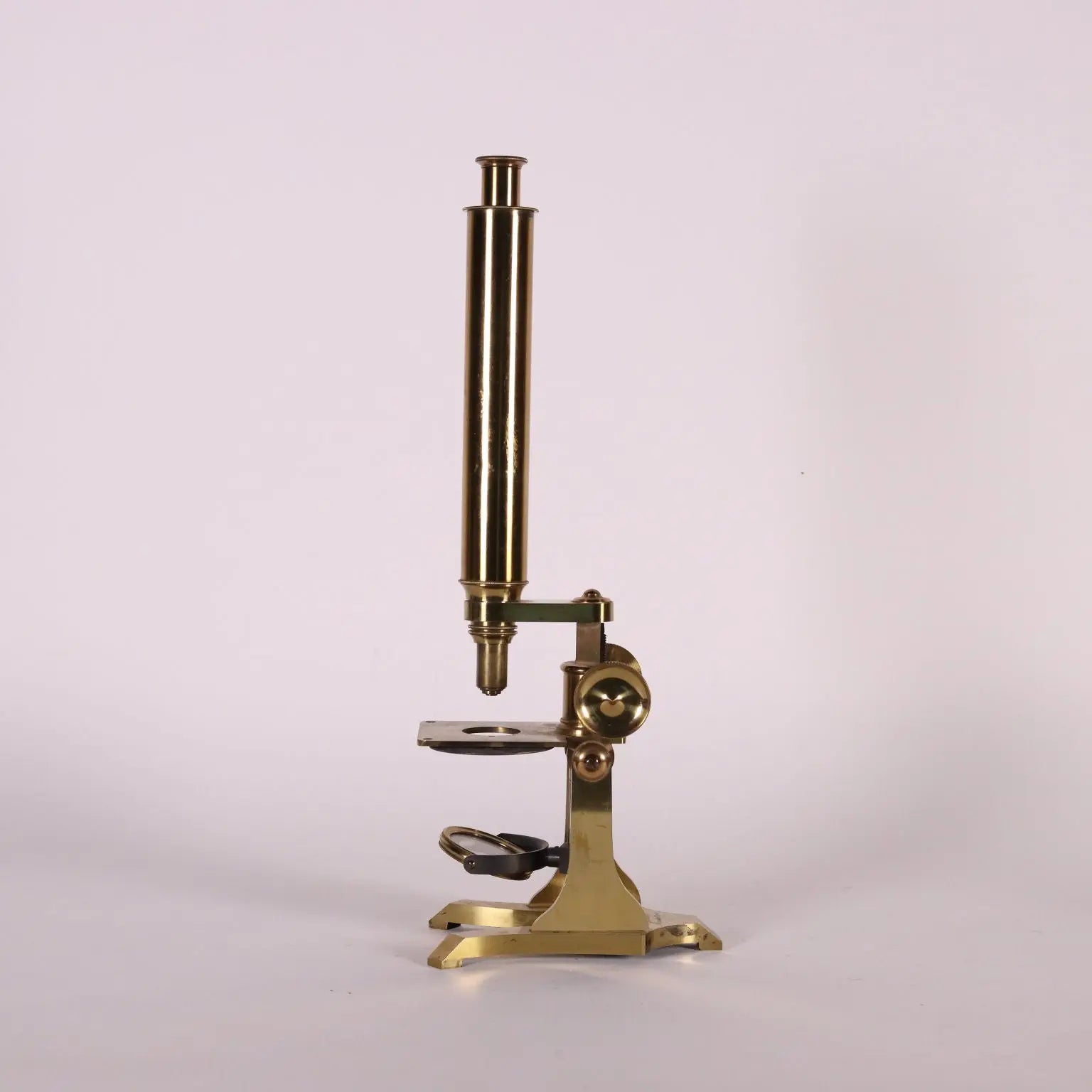Brass Microscope England 19th Century - “F. W. Morgan Optician Manchester” | Antiques | Fancy Goods