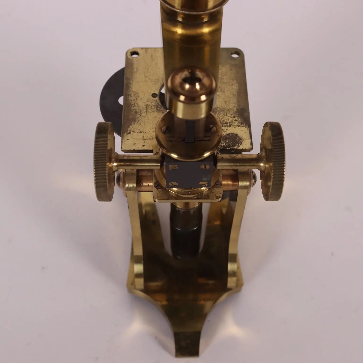 Brass Microscope England 19th Century - “F. W. Morgan Optician Manchester” | Antiques | Fancy Goods