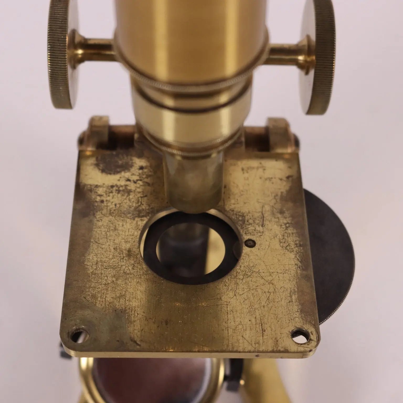 Brass Microscope England 19th Century - “F. W. Morgan Optician Manchester” | Antiques | Fancy Goods