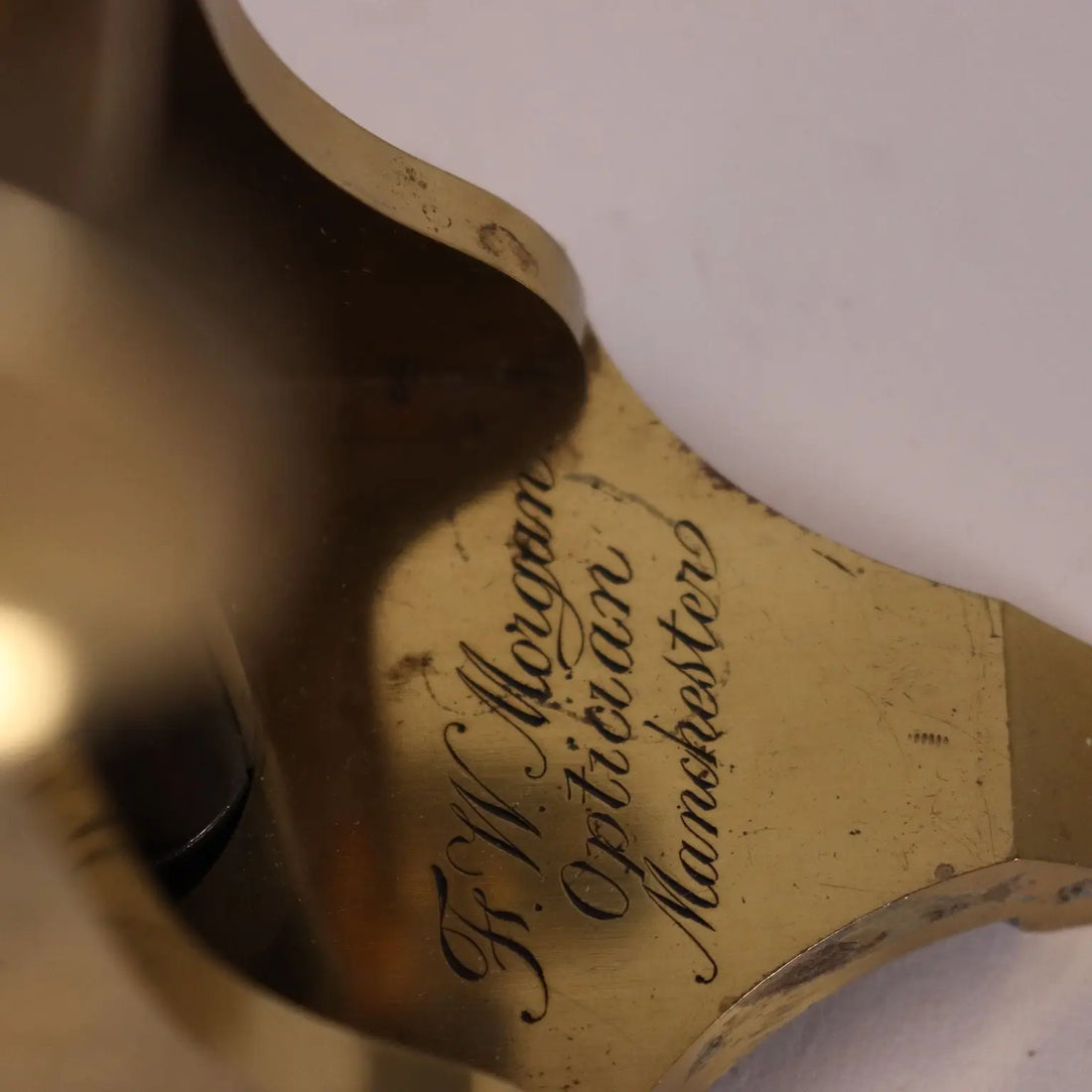 Brass Microscope England 19th Century - “F. W. Morgan Optician Manchester” | Antiques | Fancy Goods