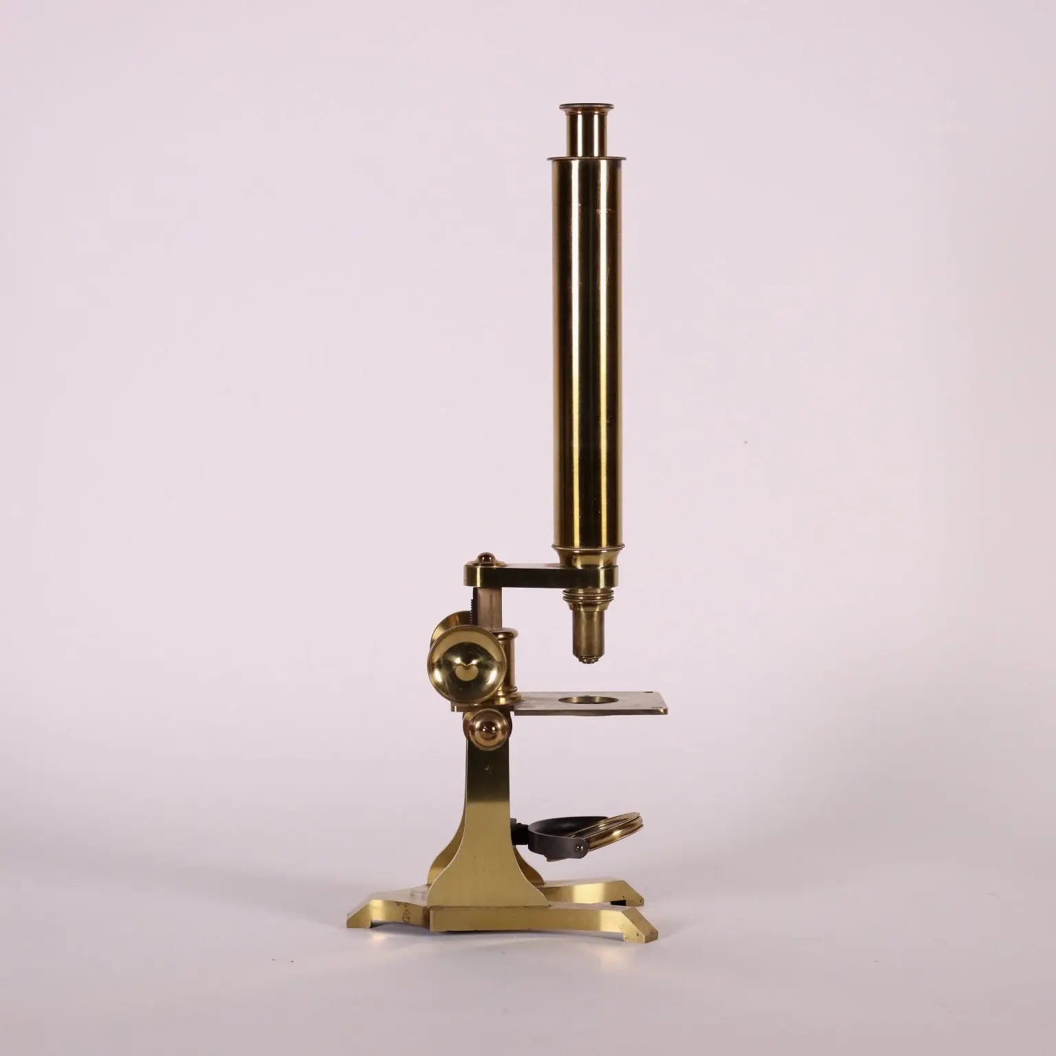 Brass Microscope England 19th Century - “F. W. Morgan Optician Manchester” | Antiques | Fancy Goods