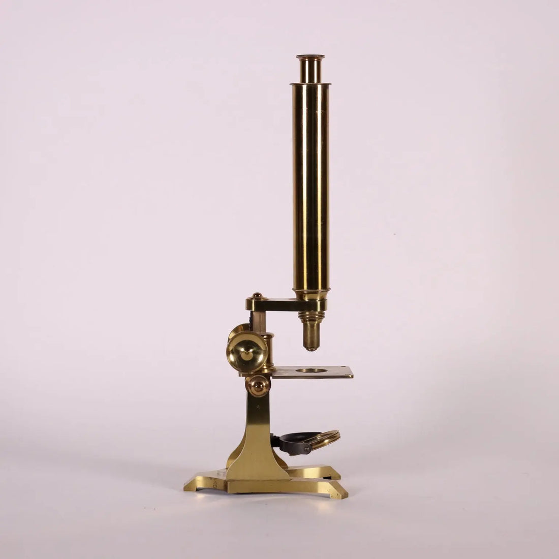 Brass Microscope England 19th Century - “F. W. Morgan Optician Manchester” | Antiques | Fancy Goods