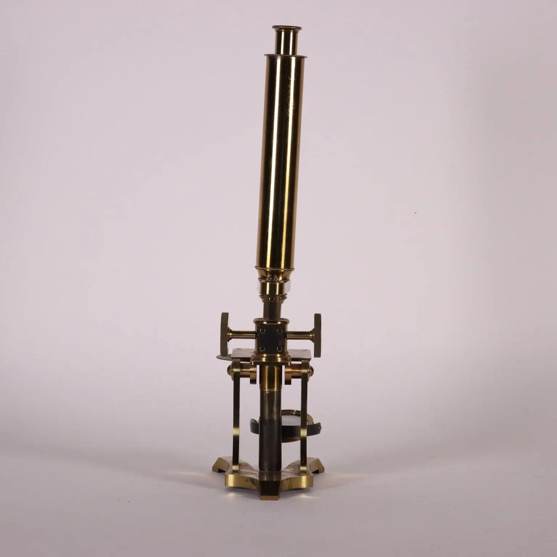 Brass Microscope England 19th Century - “F. W. Morgan Optician Manchester” | Antiques | Fancy Goods