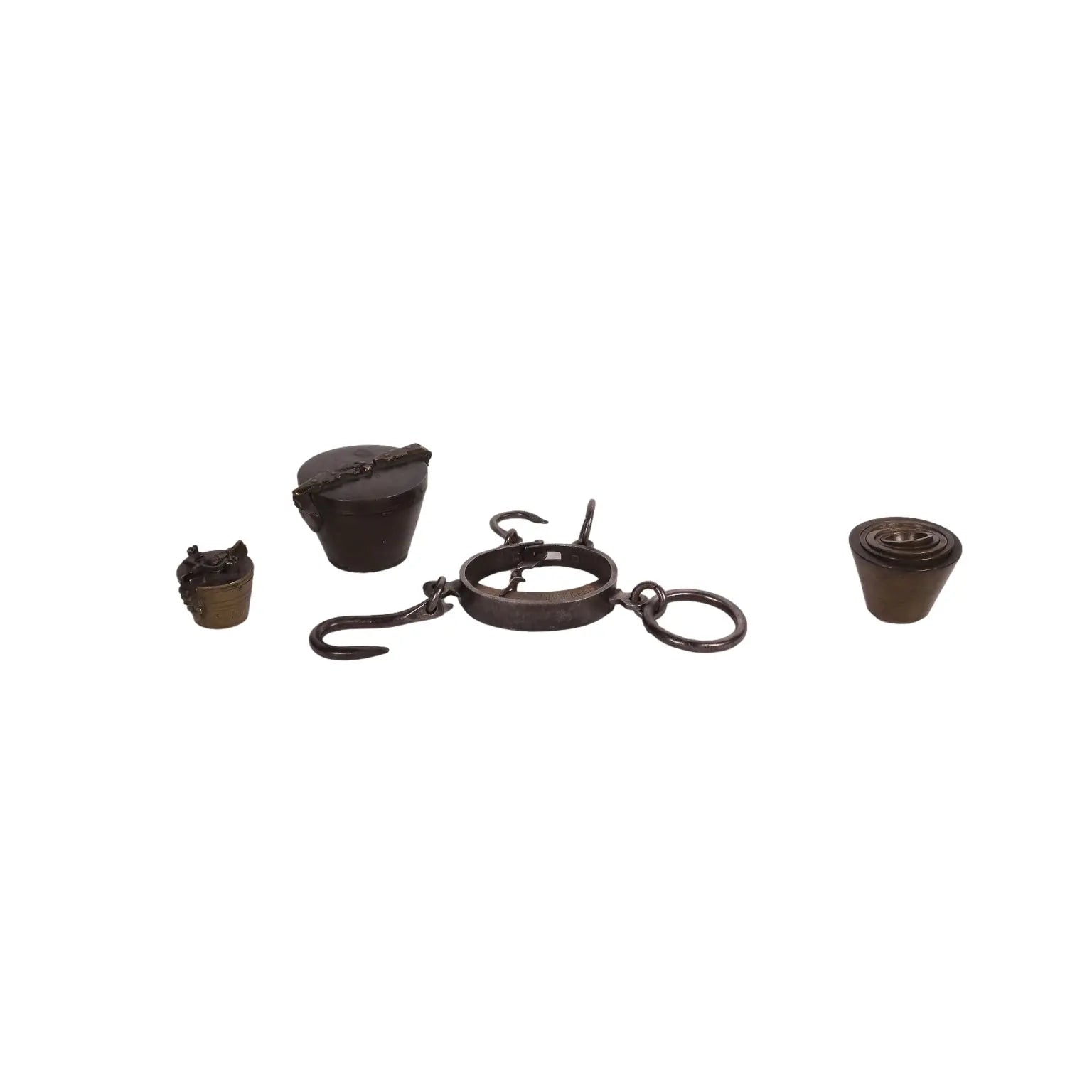 Scale With Weights Brass Iron Nuremberg Germany 17th-19th Century - Germany 19th Century | Antiques | Fancy Goods