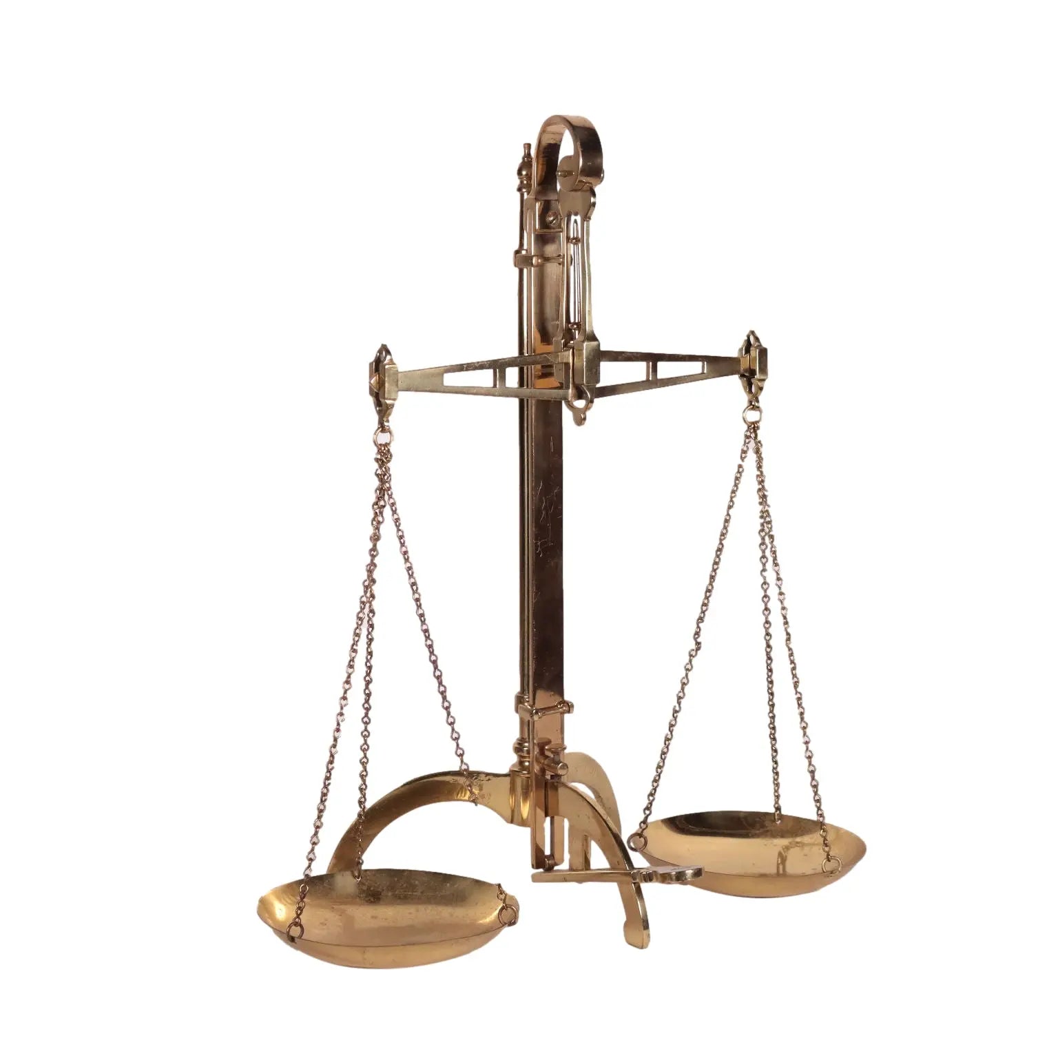 Doyle & Son London Borough Brass Victorian Scale 19th Century - Banker's Scale | Antiques | Fancy Goods