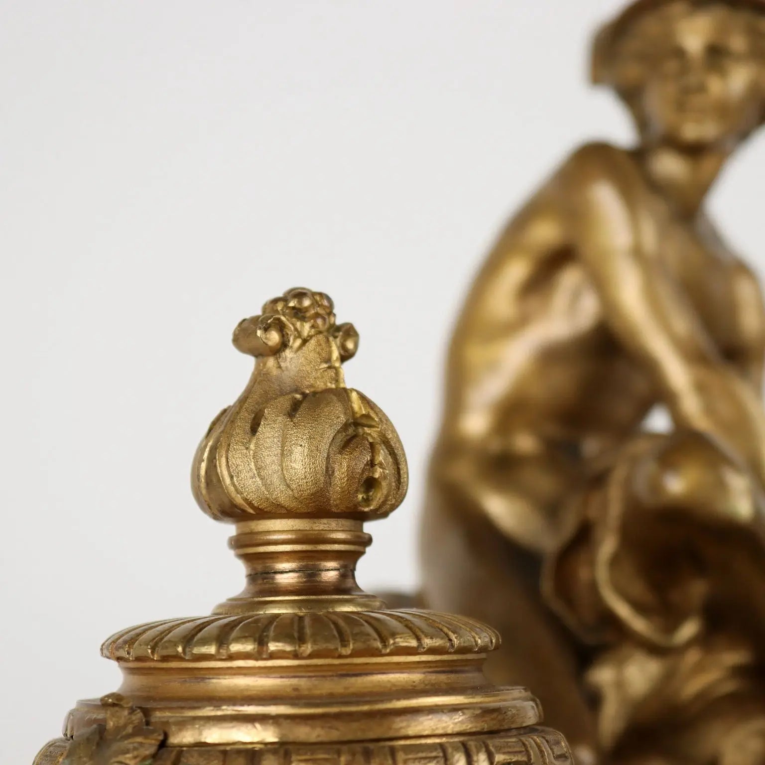 Inkwell by Jean-Marie Pigalle Bronze Marble France XIX Century | Antiques | Fancy Goods