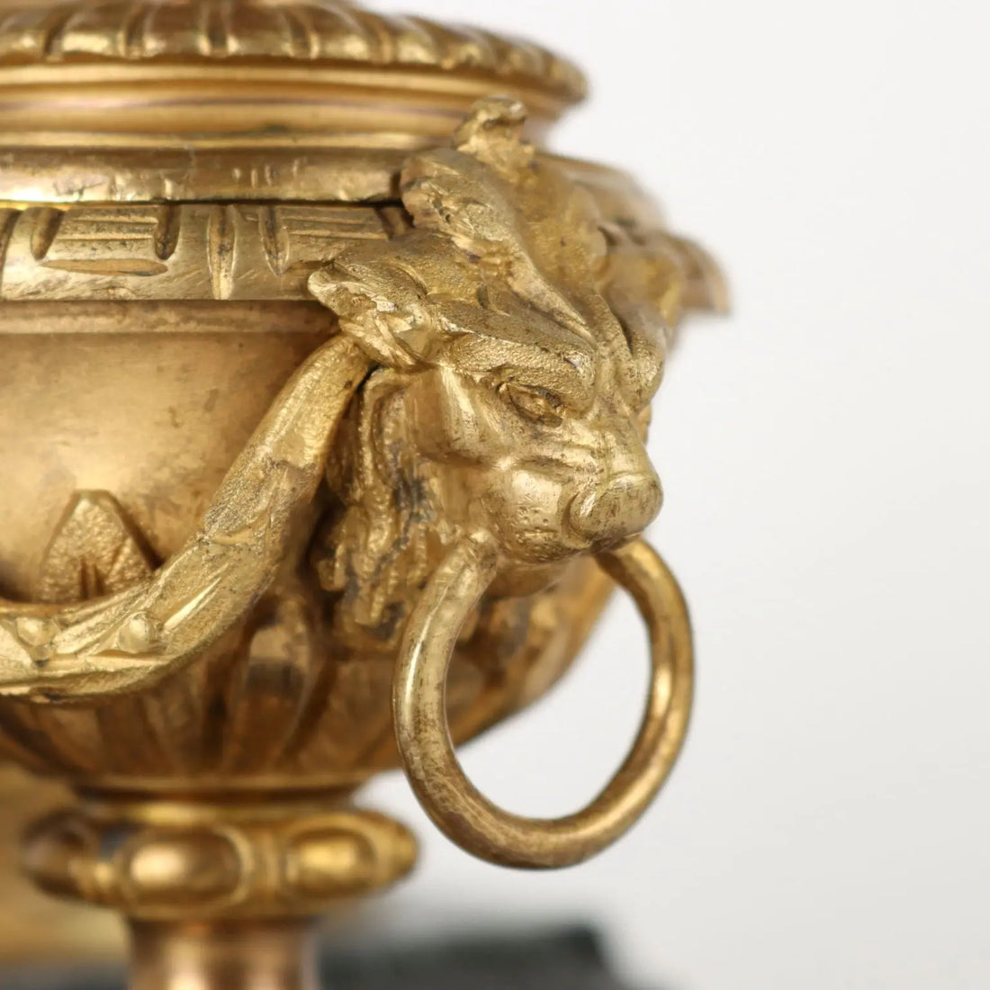 Inkwell by Jean-Marie Pigalle Bronze Marble France XIX Century | Antiques | Fancy Goods