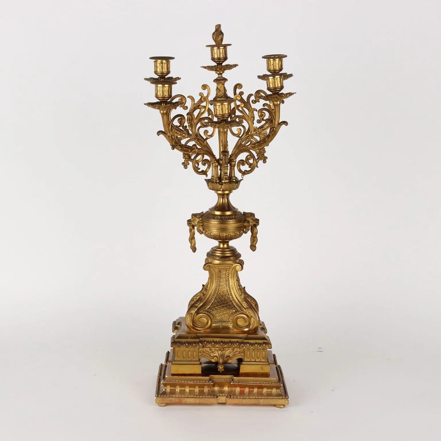 Triptych Clock G. Philippe Bronze France XIX Century | Antiques | Fancy Goods