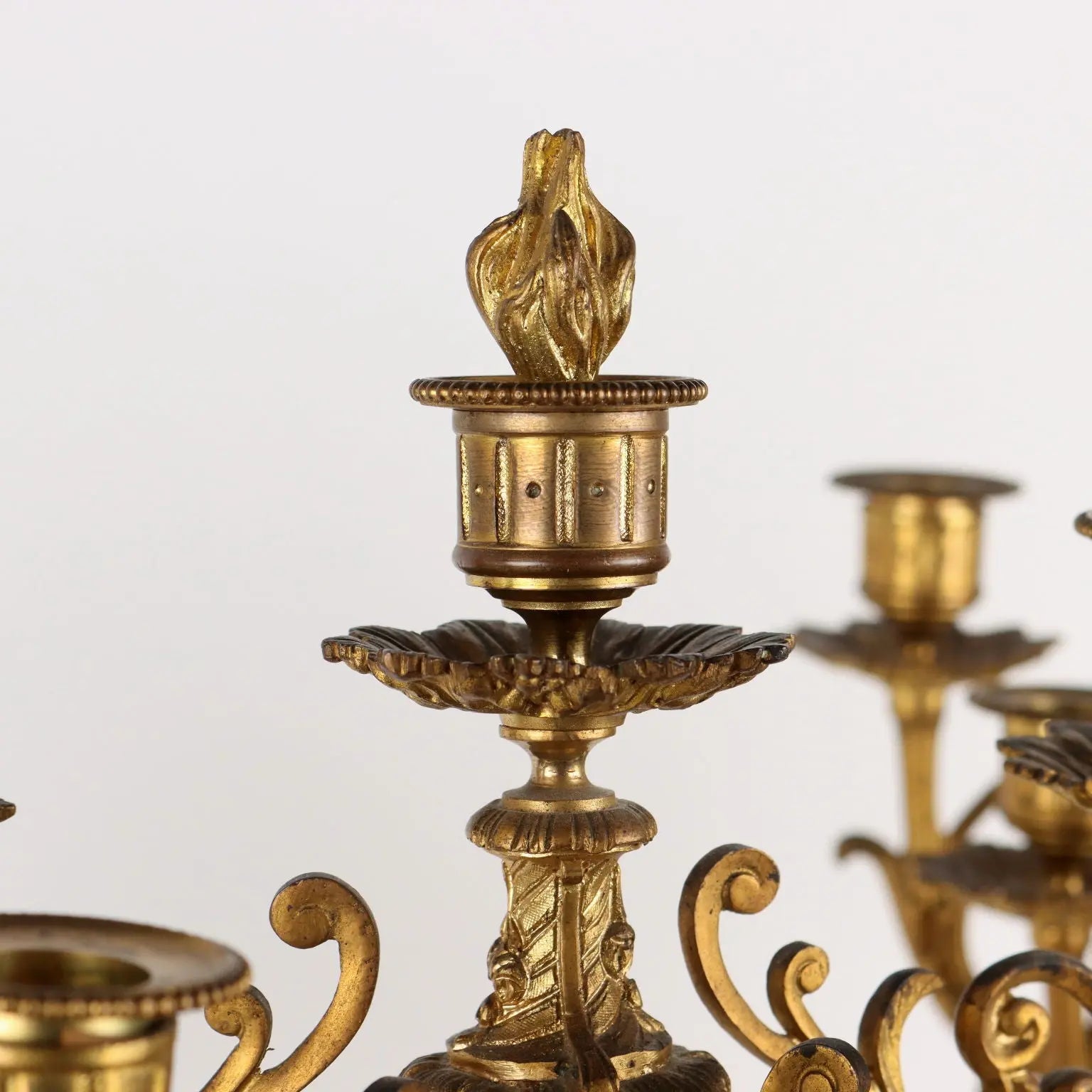 Triptych Clock G. Philippe Bronze France XIX Century | Antiques | Fancy Goods