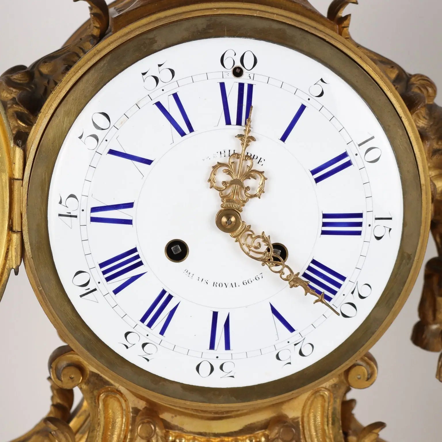 Triptych Clock G. Philippe Bronze France XIX Century | Antiques | Fancy Goods