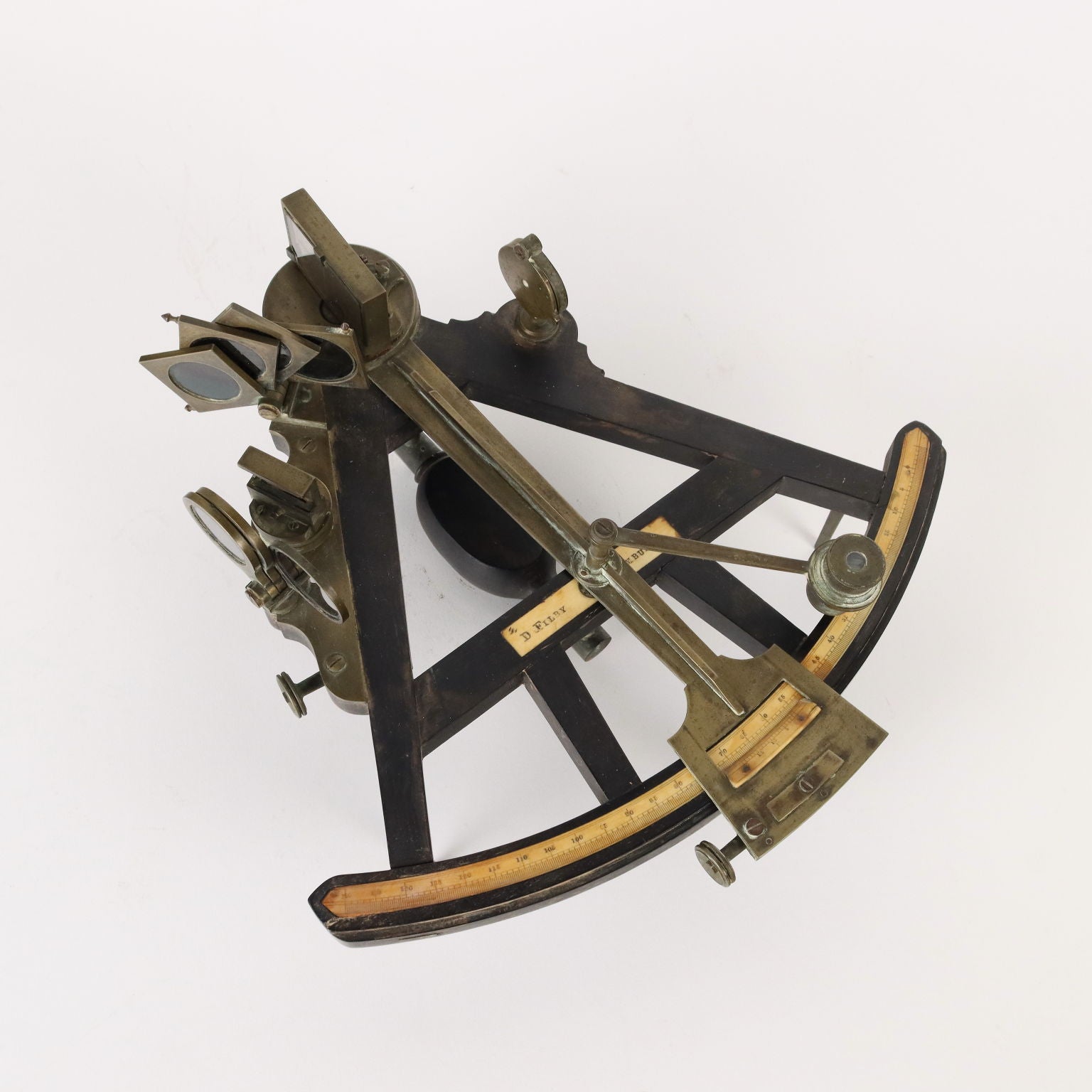 D. Filby Sextant Ebony Germany XIX Century - Hamburg 1837 - 1862 | Antiques  Fancy Goods
