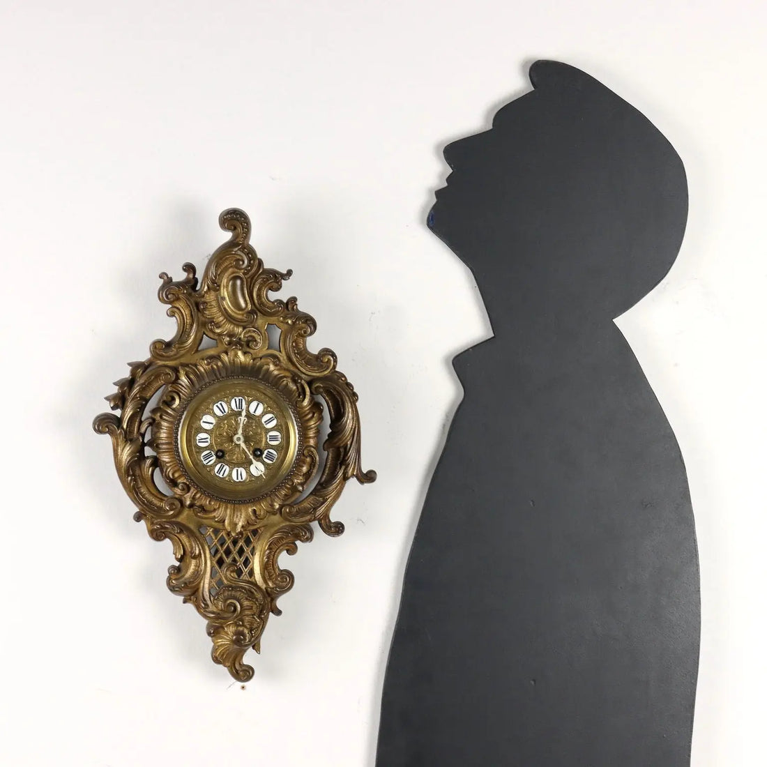 Rococo Style Wall Clock Bronze Italy XIX Century | Antiques | Fancy Goods