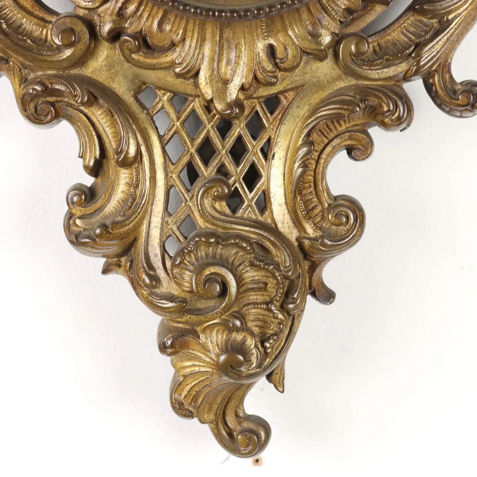Rococo Style Wall Clock Bronze Italy XIX Century | Antiques | Fancy Goods