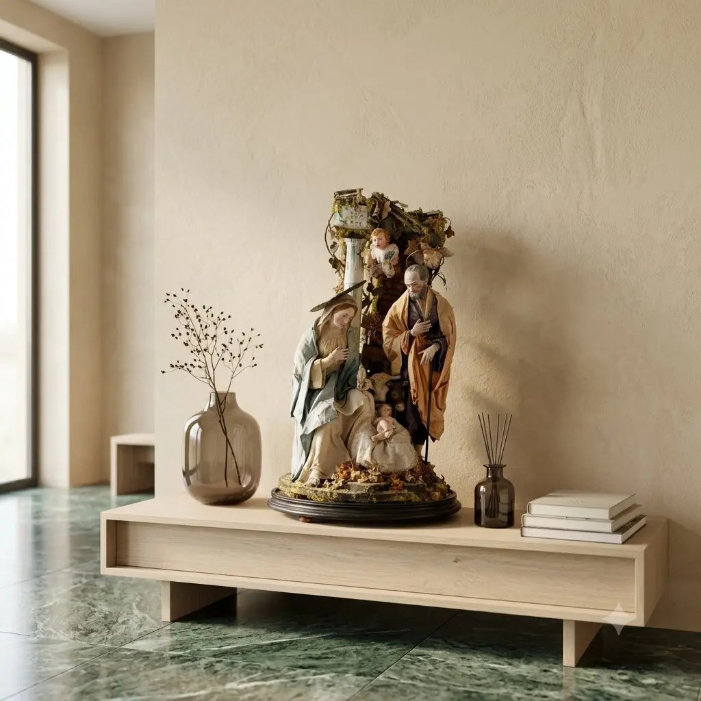 Great Antique Neapolitan Creche Architectural Capriccio '800 | Antiques | Fancy Goods