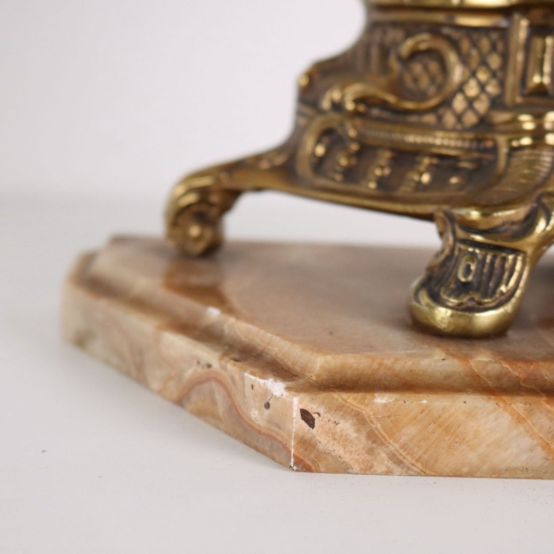 Antique Table Clock Bronze Onyx Europe XX Century - Europe, Mid XX Century ca. | Antiques  Fancy Goods