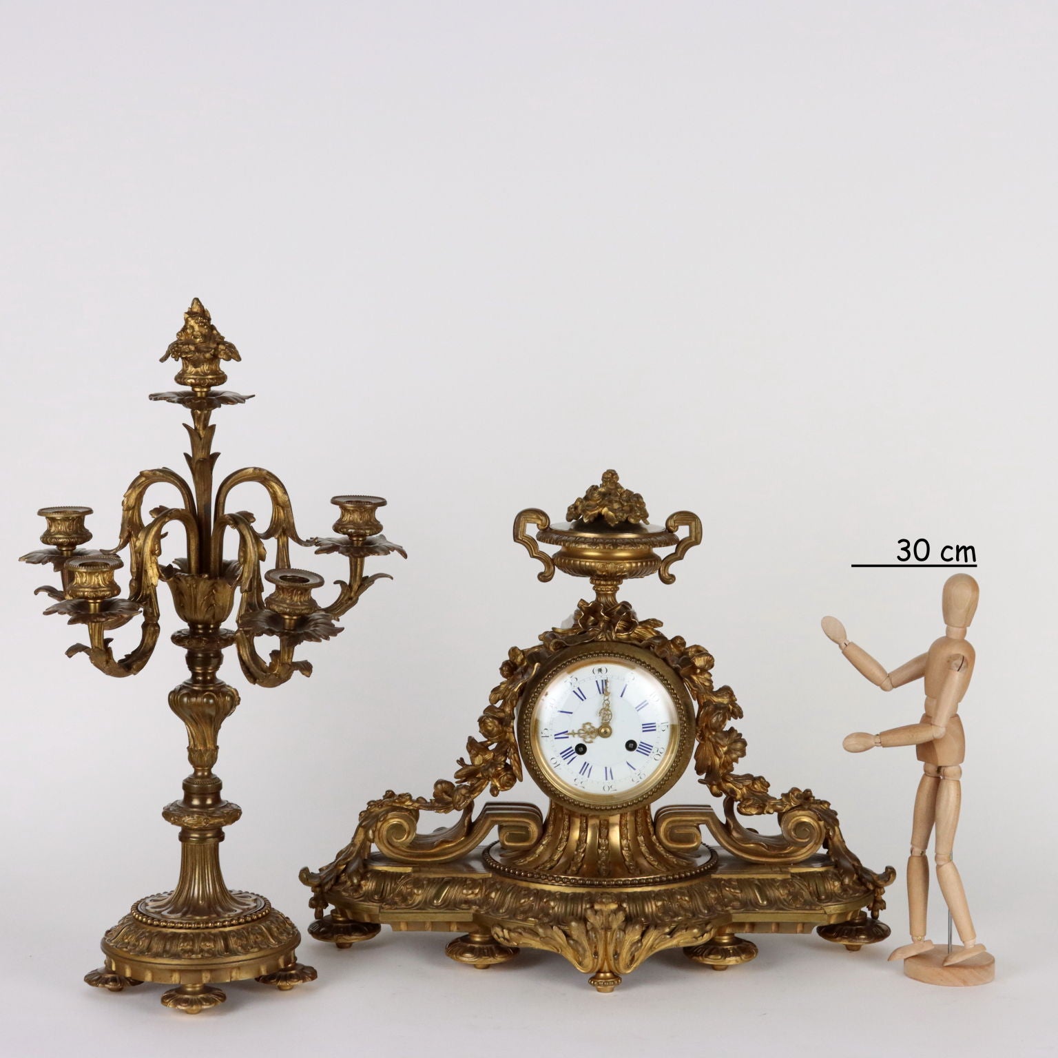 Antique Clock Triptych Bronze France XIX Century - France Second half of the 19th century | Antiques  Fancy Goods