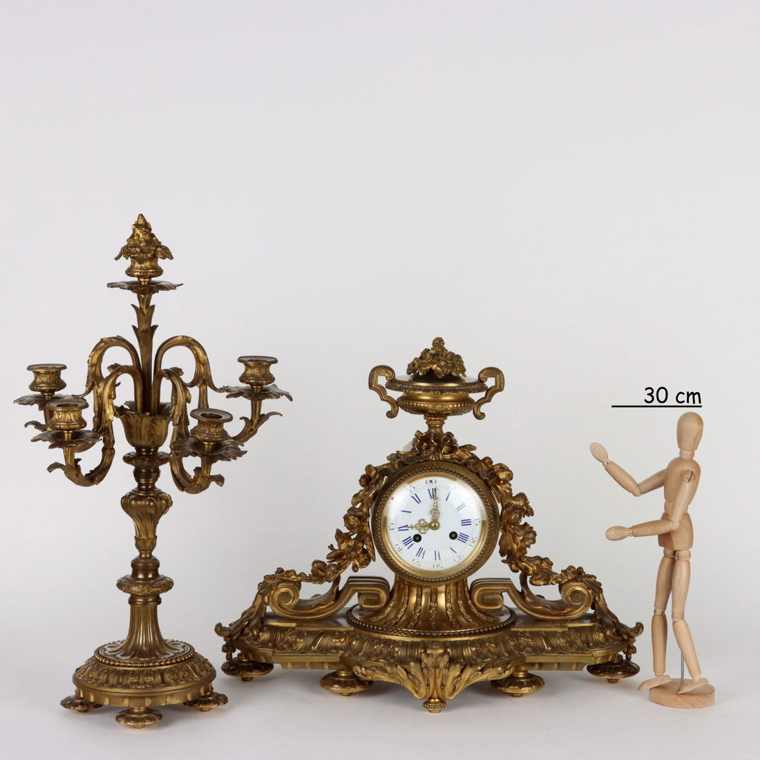Antique Clock Triptych Bronze France XIX Century - France Second half of the 19th century | Antiques  Fancy Goods