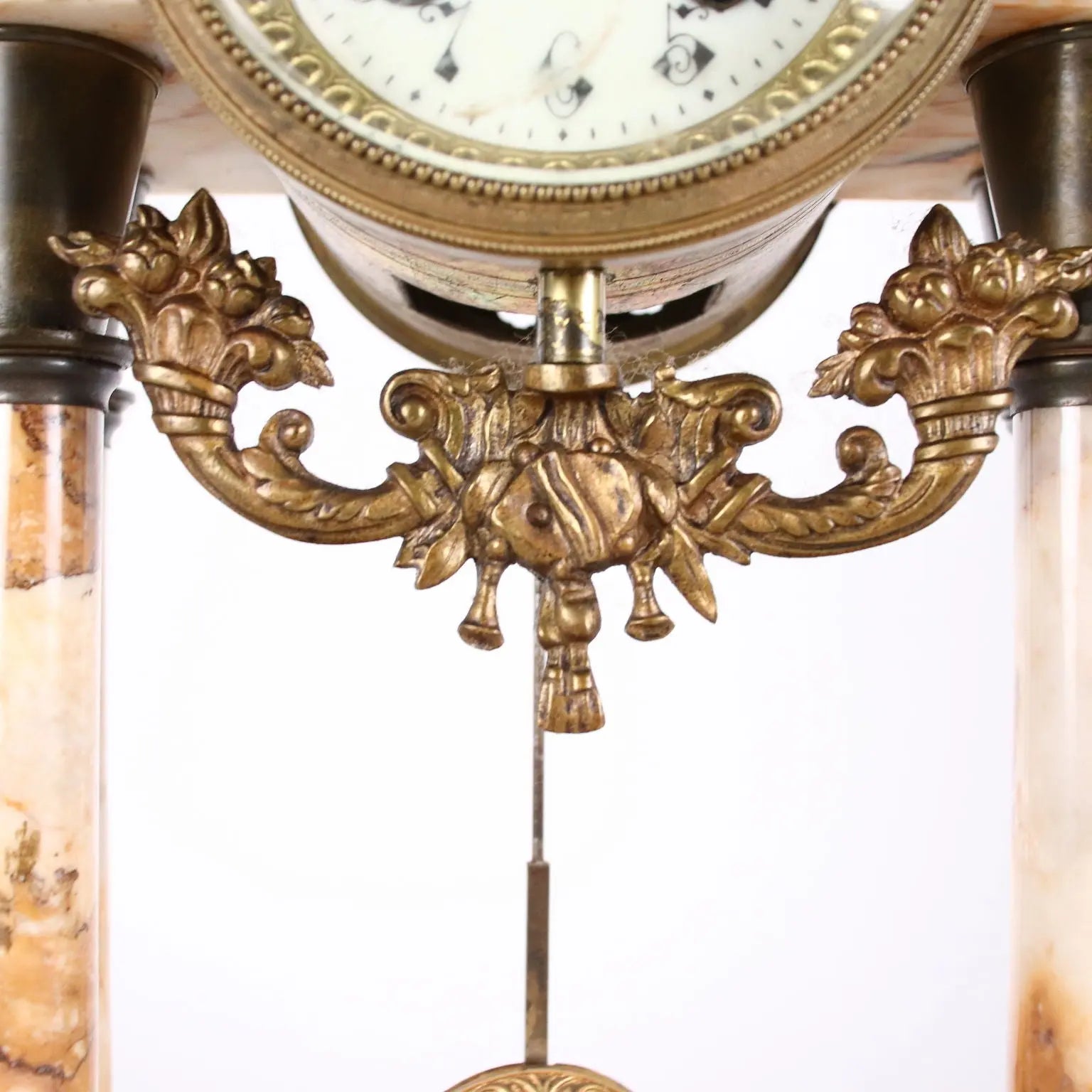 Antique Triptych Marble and Bronze Clock France XIX Century - France Second half of the 19th century | Antiques | Fancy Goods