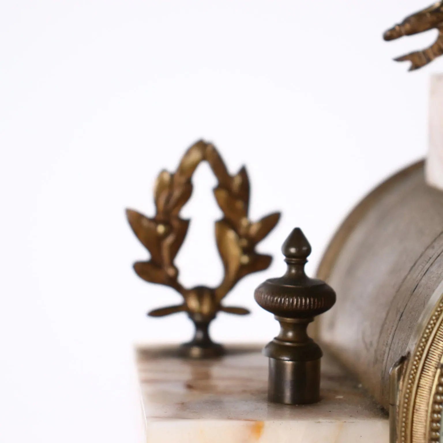 Antique Triptych Marble and Bronze Clock France XIX Century - France Second half of the 19th century | Antiques | Fancy Goods