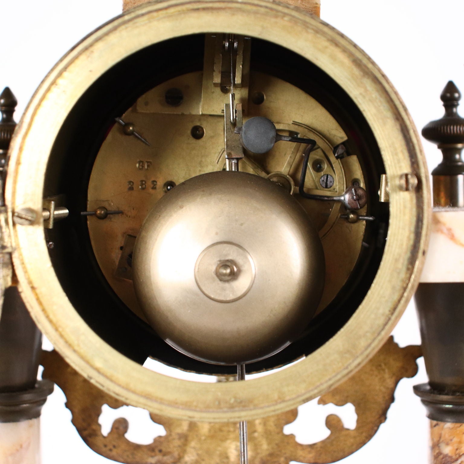 Antique Triptych Marble and Bronze Clock France XIX Century - France Second half of the 19th century | Antiques  Fancy Goods