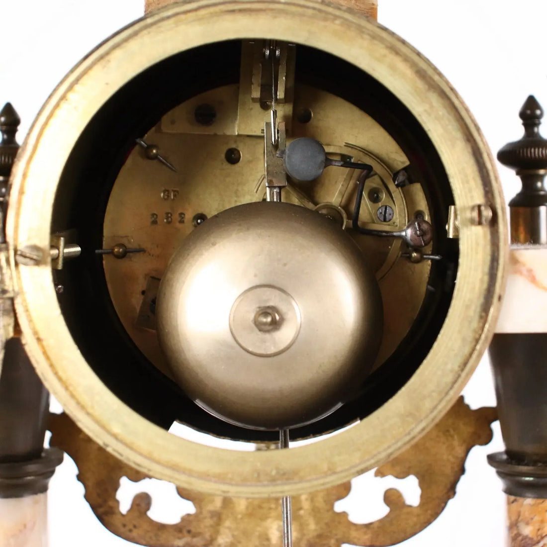 Antique Triptych Marble and Bronze Clock France XIX Century - France Second half of the 19th century | Antiques | Fancy Goods