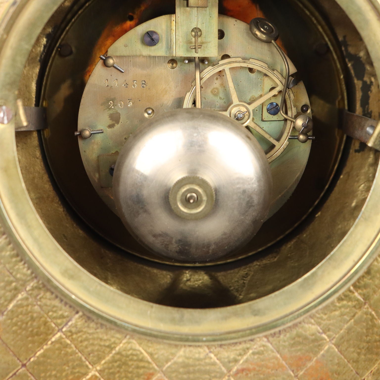 Triptych Clock Bronze France XIX Century - France Last Fourth 19th Century | Antiques  Fancy Goods