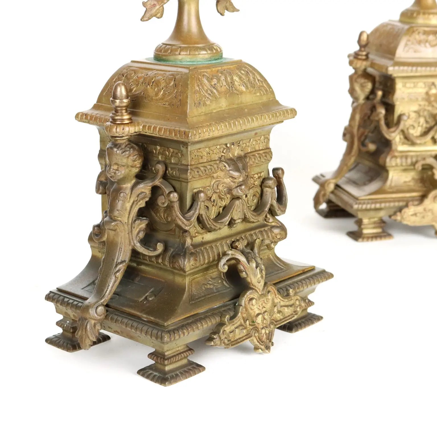 Triptych Clock Bronze France XIX Century - France Last Fourth 19th Century | Antiques | Fancy Goods