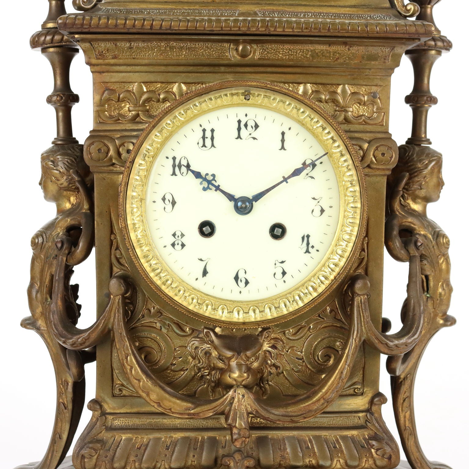 Triptych Clock Bronze France XIX Century - France Last Fourth 19th Century | Antiques  Fancy Goods