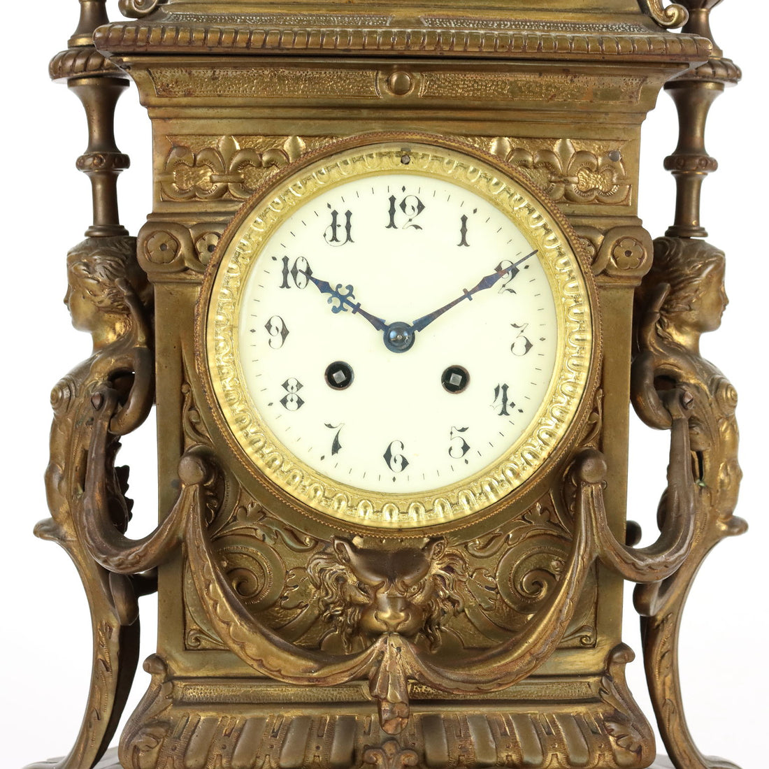 Triptych Clock Bronze France XIX Century - France Last Fourth 19th Century | Antiques  Fancy Goods
