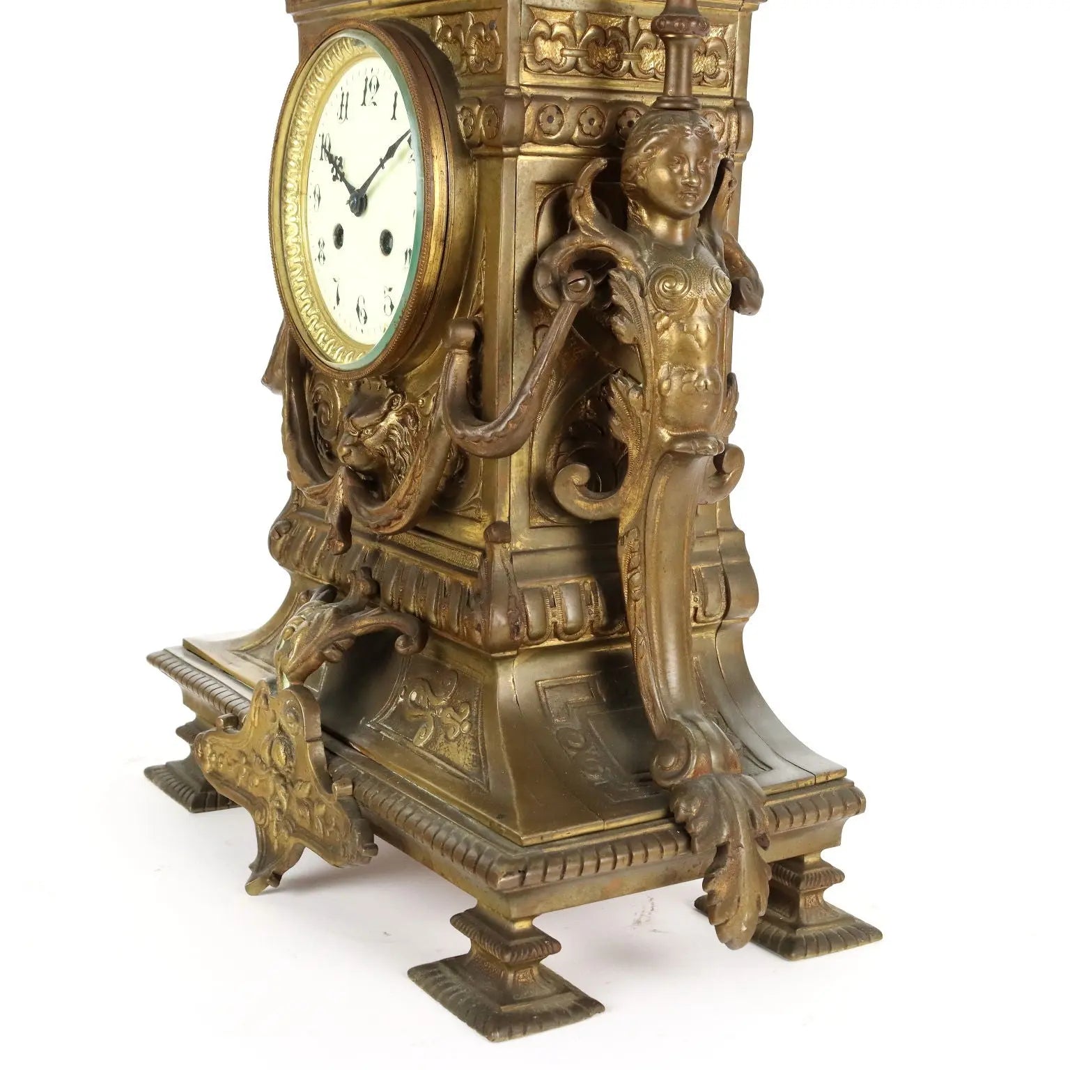 Triptych Clock Bronze France XIX Century - France Last Fourth 19th Century | Antiques | Fancy Goods