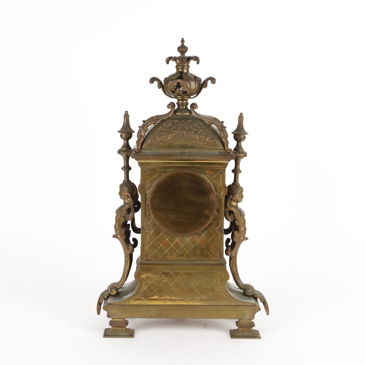 Triptych Clock Bronze France XIX Century - France Last Fourth 19th Century | Antiques  Fancy Goods