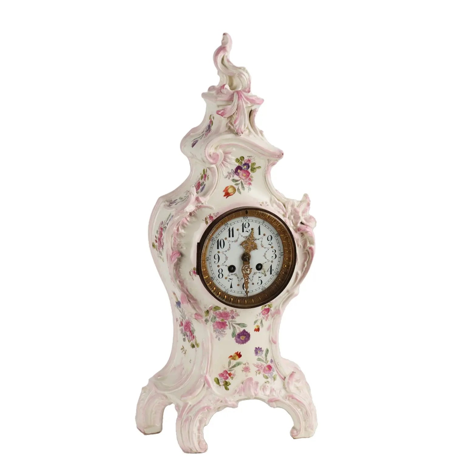 Countertop Clock Baroque Style Porcelain France XIX Century - France Second half of the 19th century | Antiques | Fancy Goods