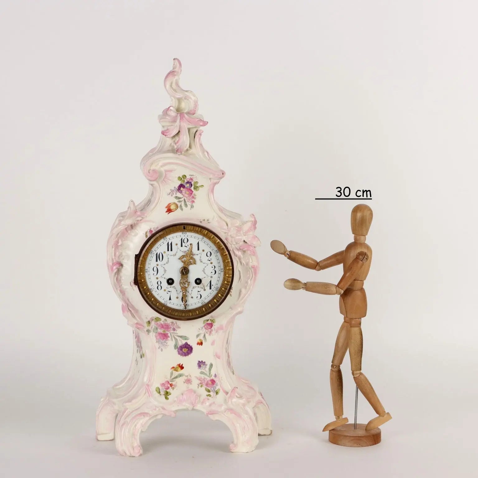 Countertop Clock Baroque Style Porcelain France XIX Century - France Second half of the 19th century | Antiques | Fancy Goods