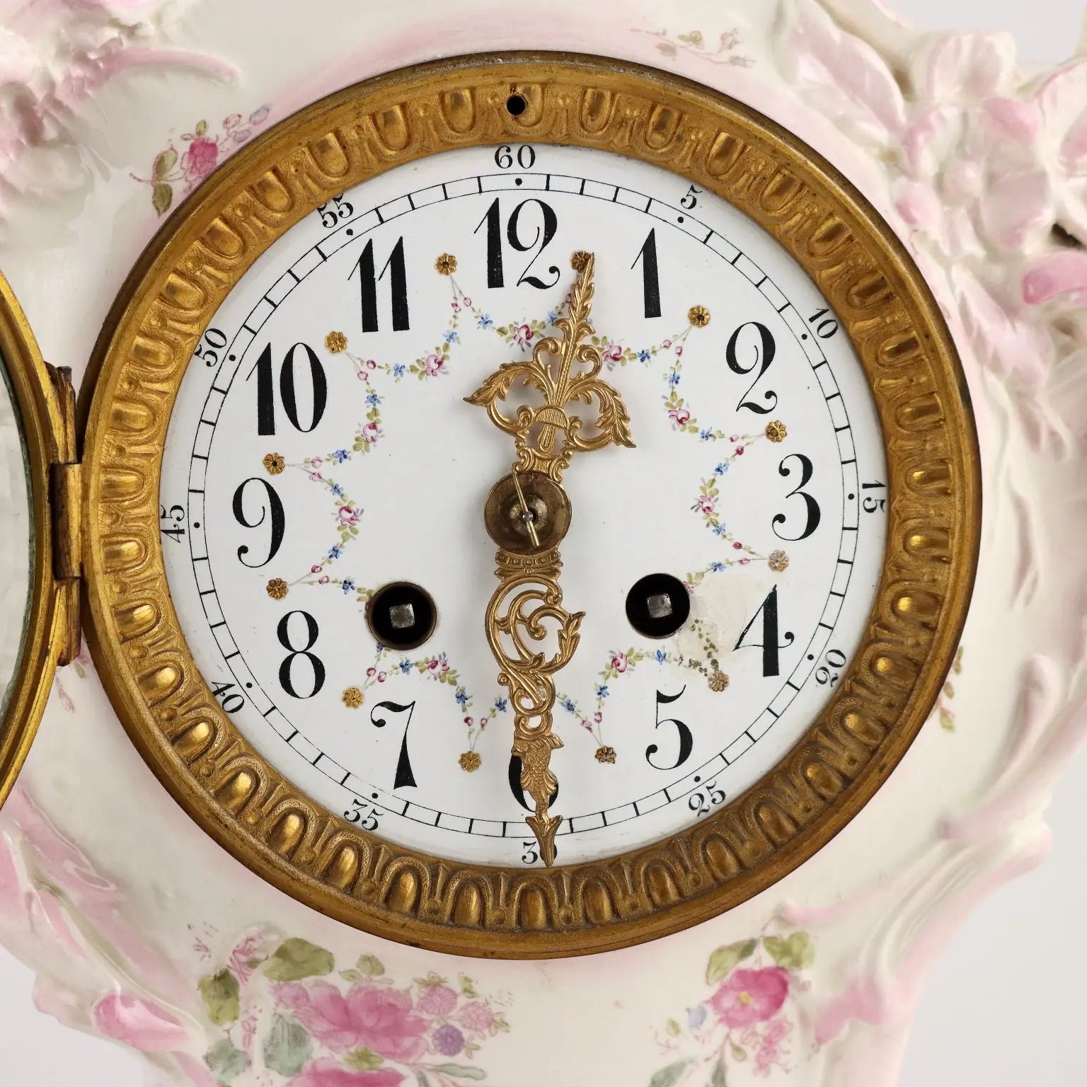 Countertop Clock Baroque Style Porcelain France XIX Century - France Second half of the 19th century | Antiques | Fancy Goods