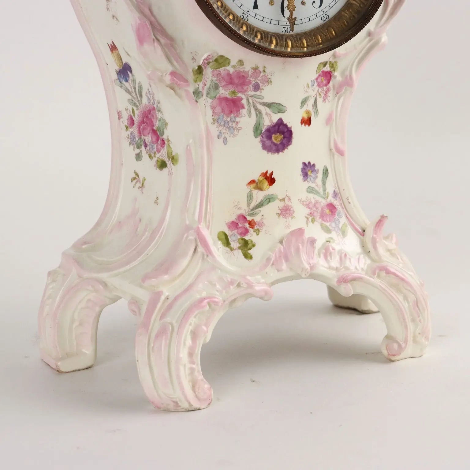 Countertop Clock Baroque Style Porcelain France XIX Century - France Second half of the 19th century | Antiques | Fancy Goods