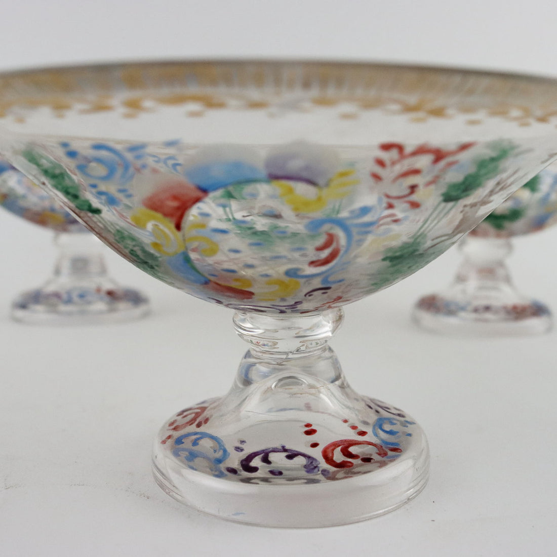 Group of 4 Glass Goblets Central Europe XX Century - Europe, Early XX Century | Antiques  Fancy Goods