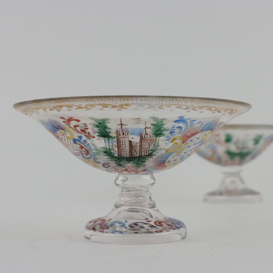 Group of 4 Glass Goblets Central Europe XX Century - Europe, Early XX Century | Antiques  Fancy Goods
