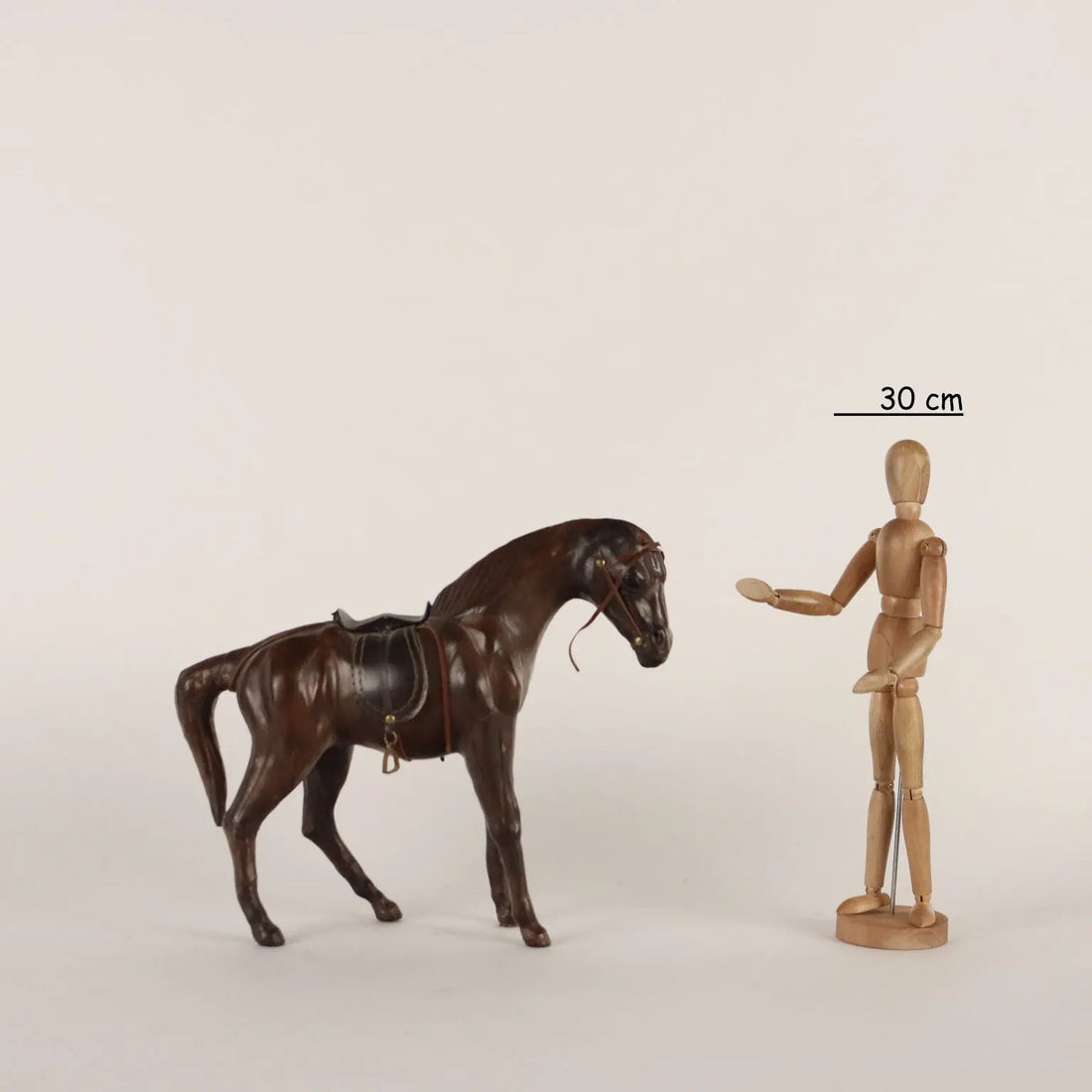 Horse in Leather and Papier-Mâché from the XIX-XX Century - Italy Late 19th - Early 20th Century | Antiques | Fancy Goods