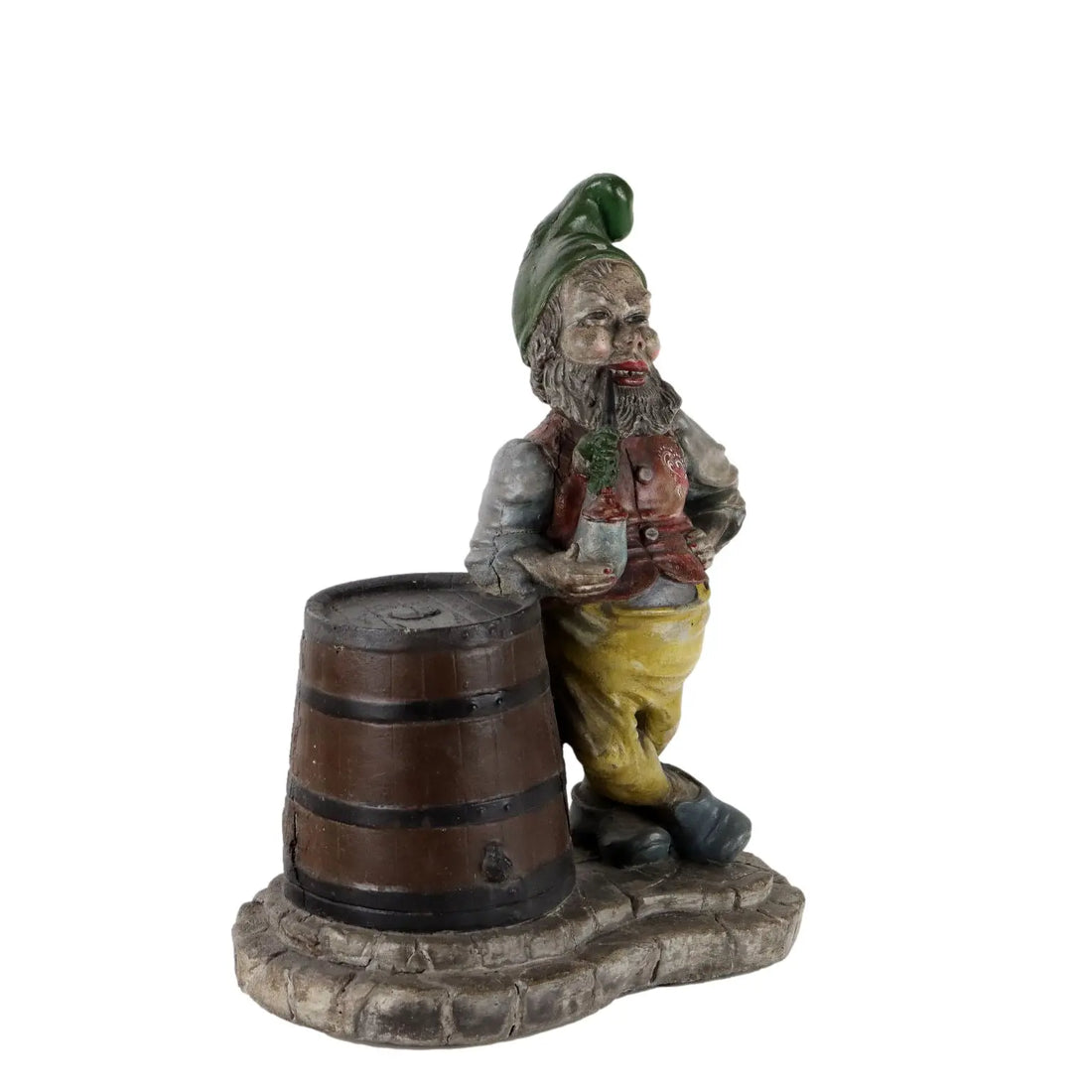 Ancient Statue Garden Dwarf N. Malerbi Italy '900 Painted Concrete - Italy Mid 1900s approx | Antiques | Fancy Goods