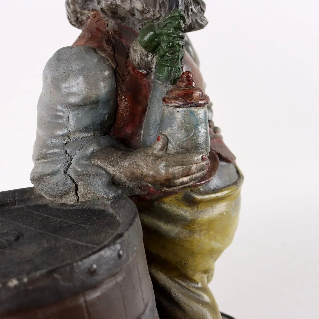 Ancient Statue Garden Dwarf N. Malerbi Italy '900 Painted Concrete - Italy Mid 1900s approx | Antiques | Fancy Goods