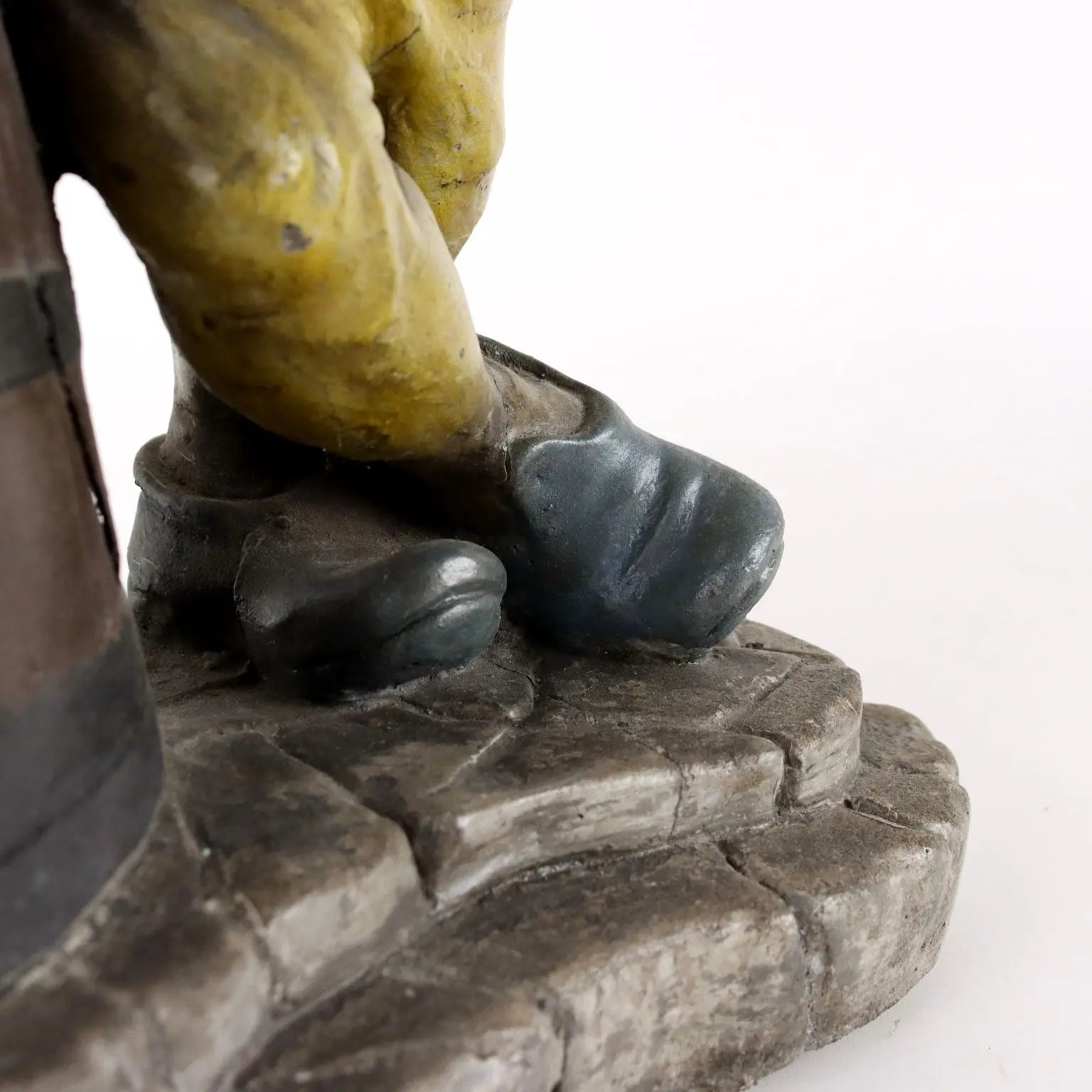 Ancient Statue Garden Dwarf N. Malerbi Italy '900 Painted Concrete - Italy Mid 1900s approx | Antiques | Fancy Goods