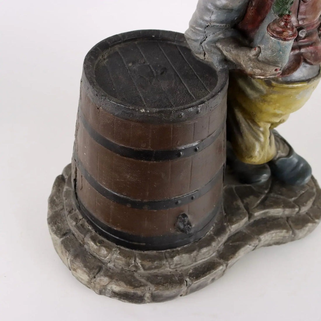 Ancient Statue Garden Dwarf N. Malerbi Italy '900 Painted Concrete - Italy Mid 1900s approx | Antiques | Fancy Goods