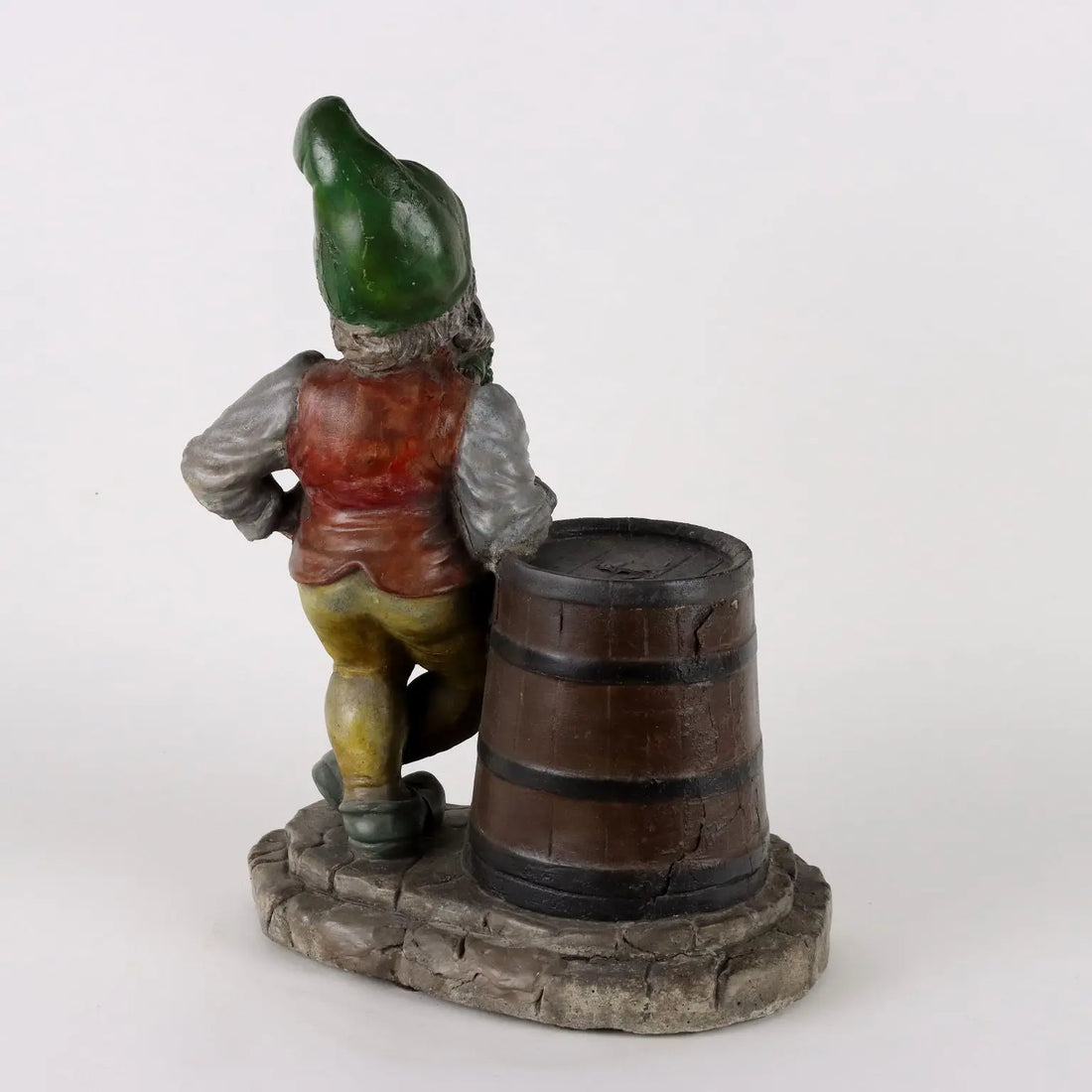 Ancient Statue Garden Dwarf N. Malerbi Italy '900 Painted Concrete - Italy Mid 1900s approx | Antiques | Fancy Goods